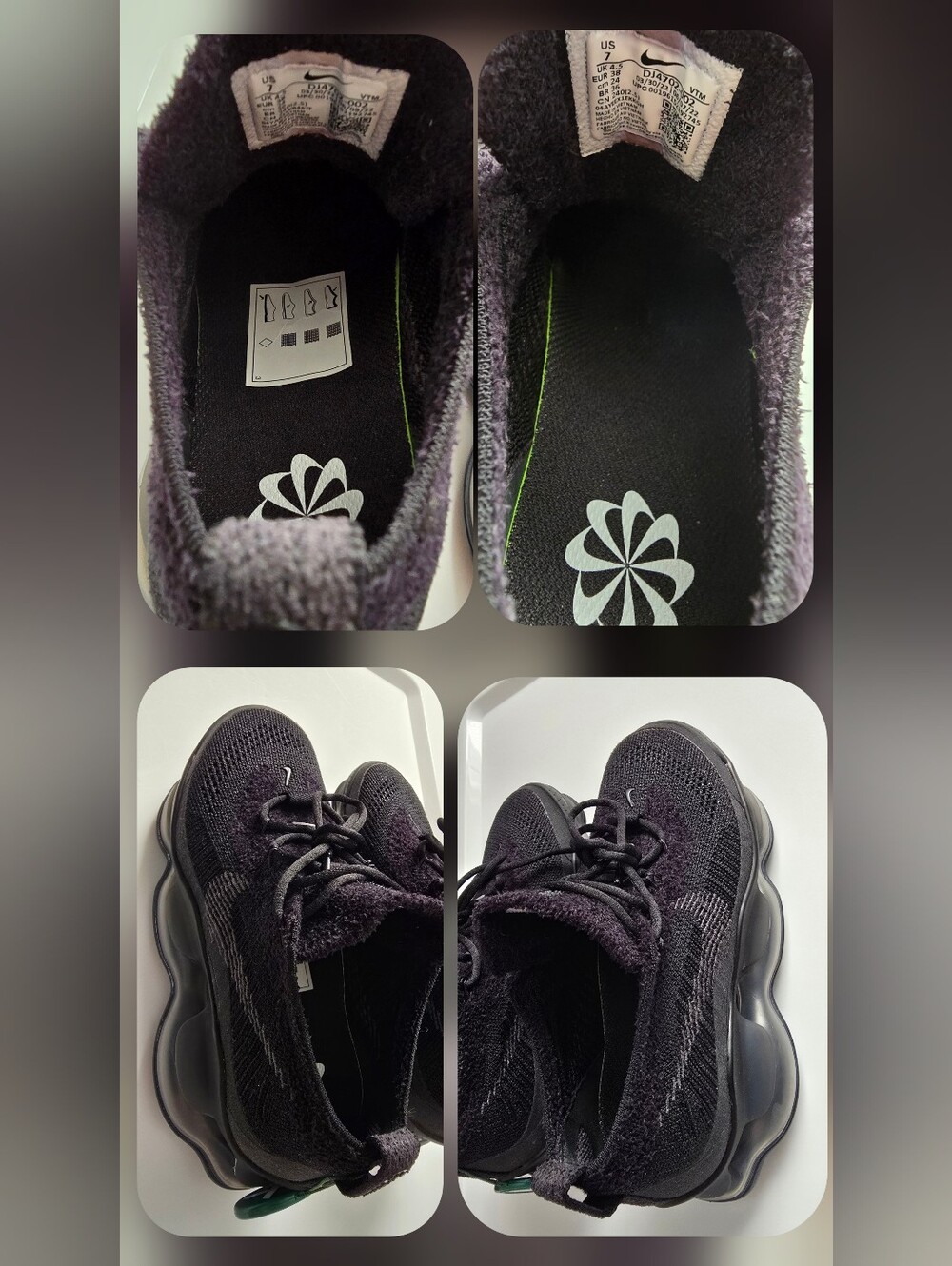 Nike Air Max Scorpion Flyknit Triple Black/Anthracite Women’s Size 7 | StockX - Picture 12 of 16